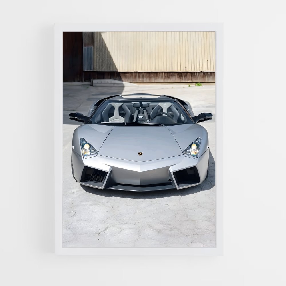 Poster Reventon Grey – affiche Lamborghini (vue 3)